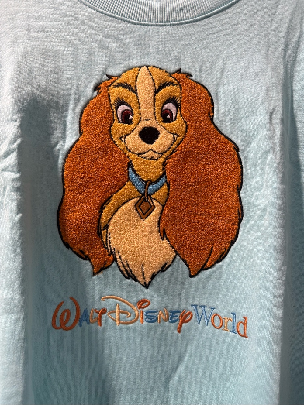 Disney Parks Lady and the Tramp Walt Disney World Embroidered Sweatshirt M(NWT)